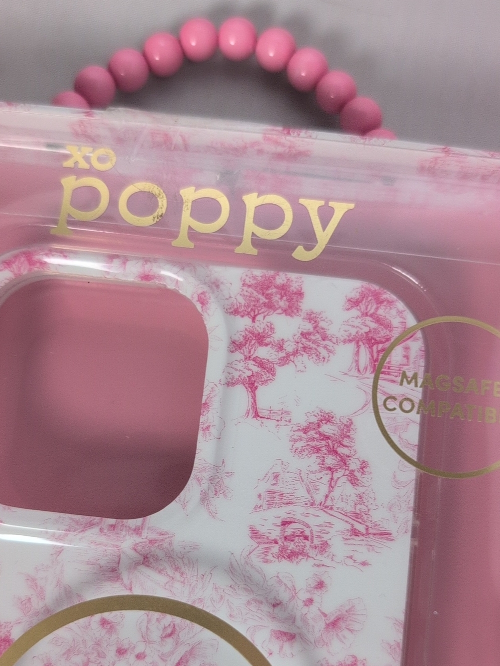 XO Poppy Pink Toile iPhone 16 Pro Max Phone Case - Picture 2 of 5